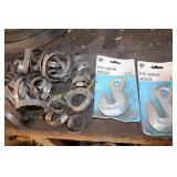 Hose clamps & 3/8" Chain hooks
