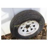 5 bolt Spare Mounted Tire & Rim 13"