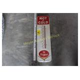 Vintage Tin Dr Pepper Thermometer