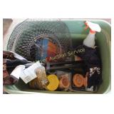 Tote of Fishing Items