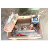 Torch, soldering iron & misc