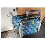 5 folding lawn chairs