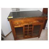 Marble Top Wine Cabinet