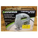 Genesis Vaiable Speed Jig Saw - Used Once