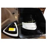 Tote of Plastic Dinnerware