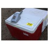 2 Igloo Coolers and Ice Scoop