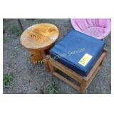 Oak Stool, Wooden Stool and Kids Chair