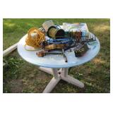 Tire Pump, Tank Float, Misc Hose, Table, etc
