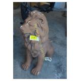 Ceramic Yard Lion - Chips & missing paw