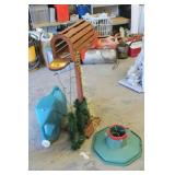 Christmas Mailbox, Tree Base, Water Canister