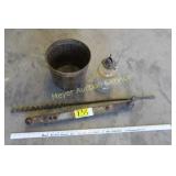 3rd Link for Ford, long drill bit, lamp & Bucket