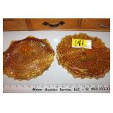 2 Matching Carnival Dishes