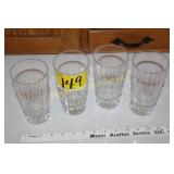 4 Crystal Glasses