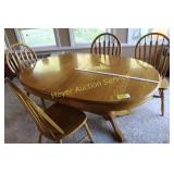 Table & 4 Chairs w/ 2 leaves not pictured