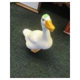 Painted Duck Figurine, approx 10 inches tall