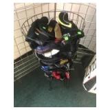 Floor Rack with dozens of Golf Club Covers Floor Rack with dozens of Golf Club Covers
