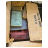 Box of old books, and some 1950 Box of old books, and some 1950