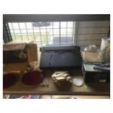Electric Typewriter and misc shelf clean off Electric Typewriter and misc shelf clean off