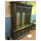 China/ Curio Cabinet, with 3 glass doors, 53 wide, 82 tall