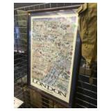 Framed Matted "London" poster Framed Matted "London" poster