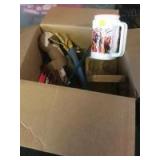 Box of assorted misc, home decor and more