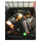 Milk Crate full of NEW Halloween Gimmick toys, plastic spiders etc Milk Crate full of NEW Halloween Gimmick toys, plastic spiders etc