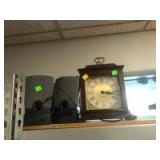 Seth Thomas Mantle clock and set of computer speakers Seth Thomas Mantle clock and set of computer speakers