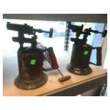 2 Brass Blow Torches, and a pump applicator 2 Brass Blow Torches, and a pump applicator