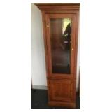 Large Upright Cabinet, with glass door, 72 inches tall, 22 inches wide, lots 294 and 295 match Large Upright Cabinet, with glass door, 72 inches tall, 22 inches wide, lots 294 and 295 match
