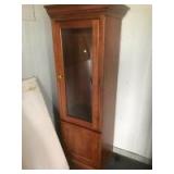 Large Upright Cabinet, with glass door, 72 inches tall, 22 inches wide, lots 294 and 295 match Large Upright Cabinet, with glass door, 72 inches tall, 22 inches wide, lots 294 and 295 match