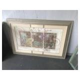 Framed Matted Wall art picture, 55 x 38 inches Framed Matted Wall art picture, 55 x 38 inches