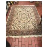 66 x 90 inch area rug with fringe