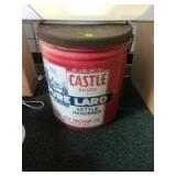 Castle Brand 5 Gallon Pure Lard can Castle Brand 5 Gallon Pure Lard can