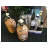 Collection of EMPTY booze and wine bottles Collection of EMPTY booze and wine bottles