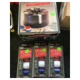Poker chip tray and 3- 100 packs of poker chips Poker chip tray and 3- 100 packs of poker chips