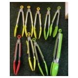 Used silicone tongs