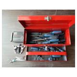 Craftsmen Toolbox, Screw drivers And Power Fist 3"