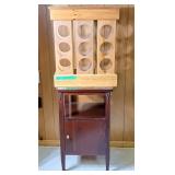 Wine rack and storage side table