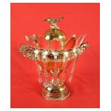 Vintage plated caviar server