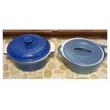 Pair of Dutch ovens. Le Creuset and creations