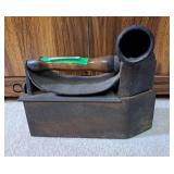 Antique charcoal box iron