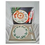 Mikasa serving platter and cake lifter