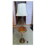 Floor standing light with table