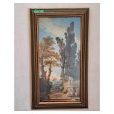 Pair of decorator prints. 14" l x 24" h