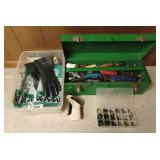 Craftsman Tool Box with Tools, Bin of Gloves and
