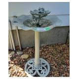 Metal Bird Bath 30"X18"W