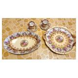 Love story hand painted Germany dishes and tea