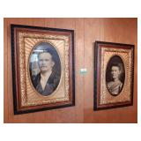 Pair of ancestor portraits