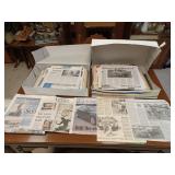 Two Boxes of Old Newspapers and Newspaper