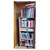 Large Book lot with bookshelf!